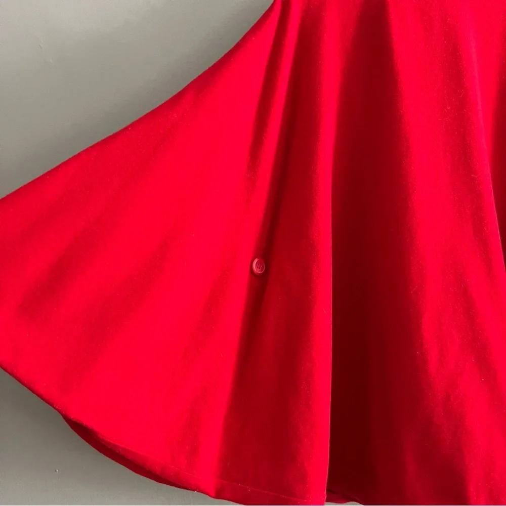 VTG Pendleton Poncho Womens 100% Virgin Wool Made USA Cape Pockets Red Size S/M - Picture 7 of 15